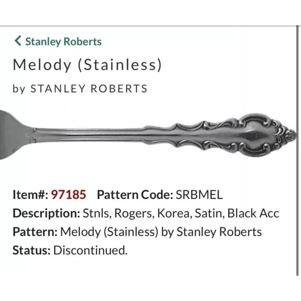 Stanley Roberts MELODY Stainless Rogers Co Flatware - 20 Piece Set Silverware